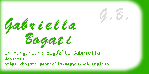 gabriella bogati business card